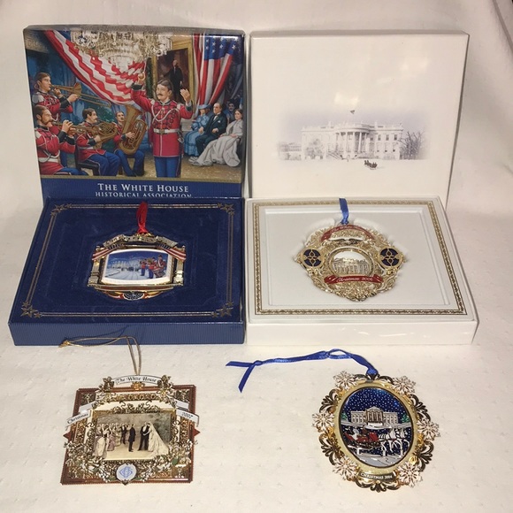 4 - The White House Historical Association Christmas Ornaments - Picture 1 of 11